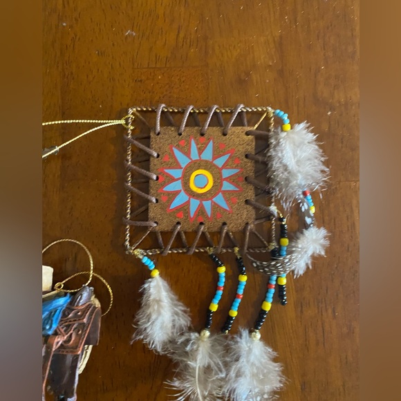 Christmas Western themed ornaments. 10 total. Several vintage - Picture 6 of 12